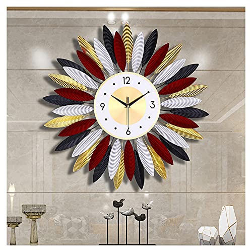 Horloge murale moderne sans tic-tac métal pour retrouver le sommeil
