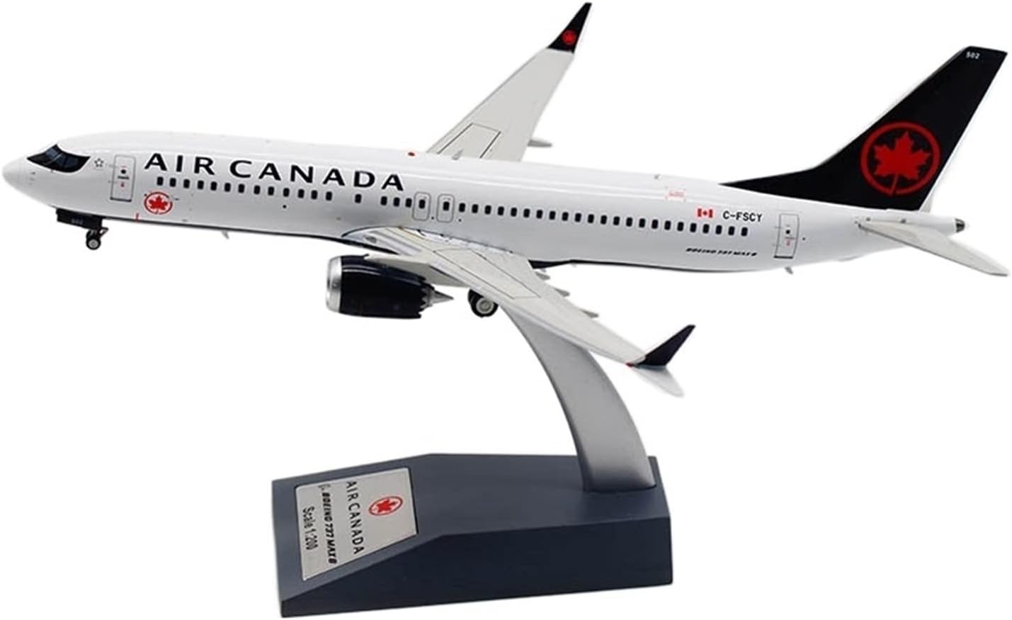 for: Die-cast 1:200 Scale Air Canada B737-8MAX Alloy Airplane Model