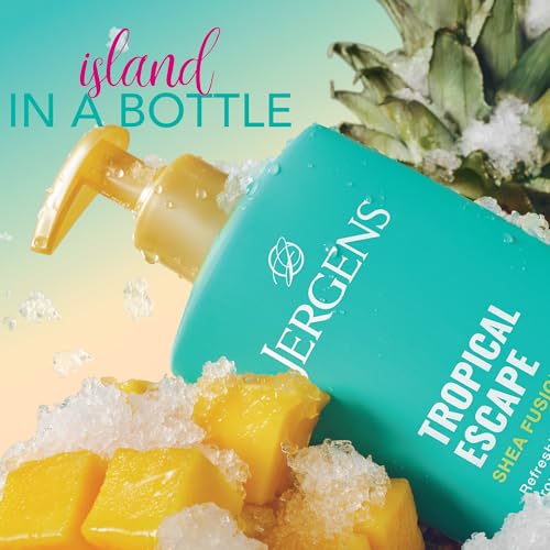 Image of Jergens Shea Fusion Tropical Escape Body Lotion, Shea Butter, 14 fl oz
