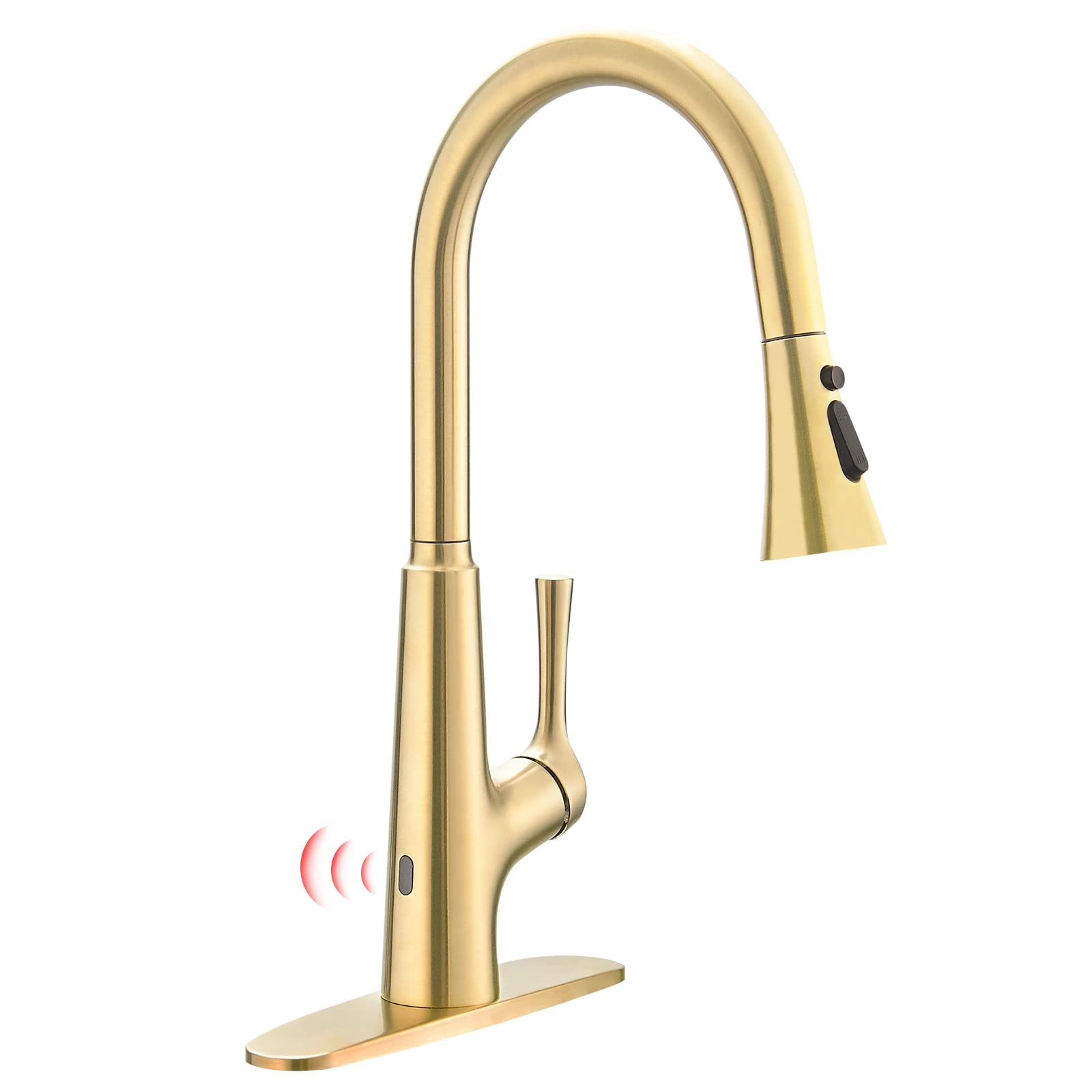 Buy GIMILI Gold Touchless Kitchen Faucet with Pull Down Sprayer Single