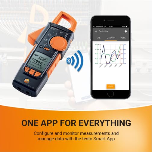 testo 770-3 Pinza Amperimétrica con Bluetooth y Medición TRMS miniatura 7