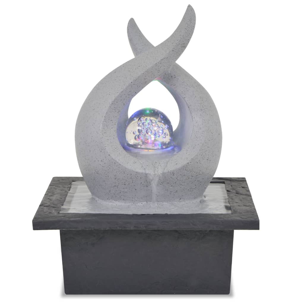 Fontaine d intérieur avec lampe LED Polyrésine