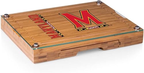 Miniatura 65 de PICNIC TIME NCAA Juego de tabla de queso y cuchillos con parte superior de vidrio de concierto, juego de tabla de charcutería, tabla de cortar