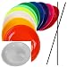 SchwabMarken 1 Assiette Chinoise Blanc avec Baguette en Plastique - Assiette Chinoise avec Baguette en Bois ou Baguette en Plastique, différentes Couleurs et différentes quantités