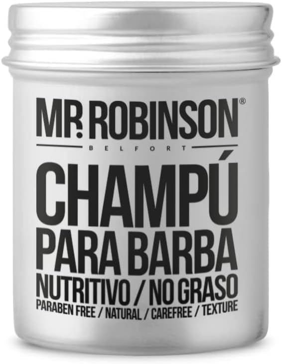 Conditioning shampoo for the care of your beard 80 ml. Mr. Robinson is the beard soap that every man needs in his maintenance routine.