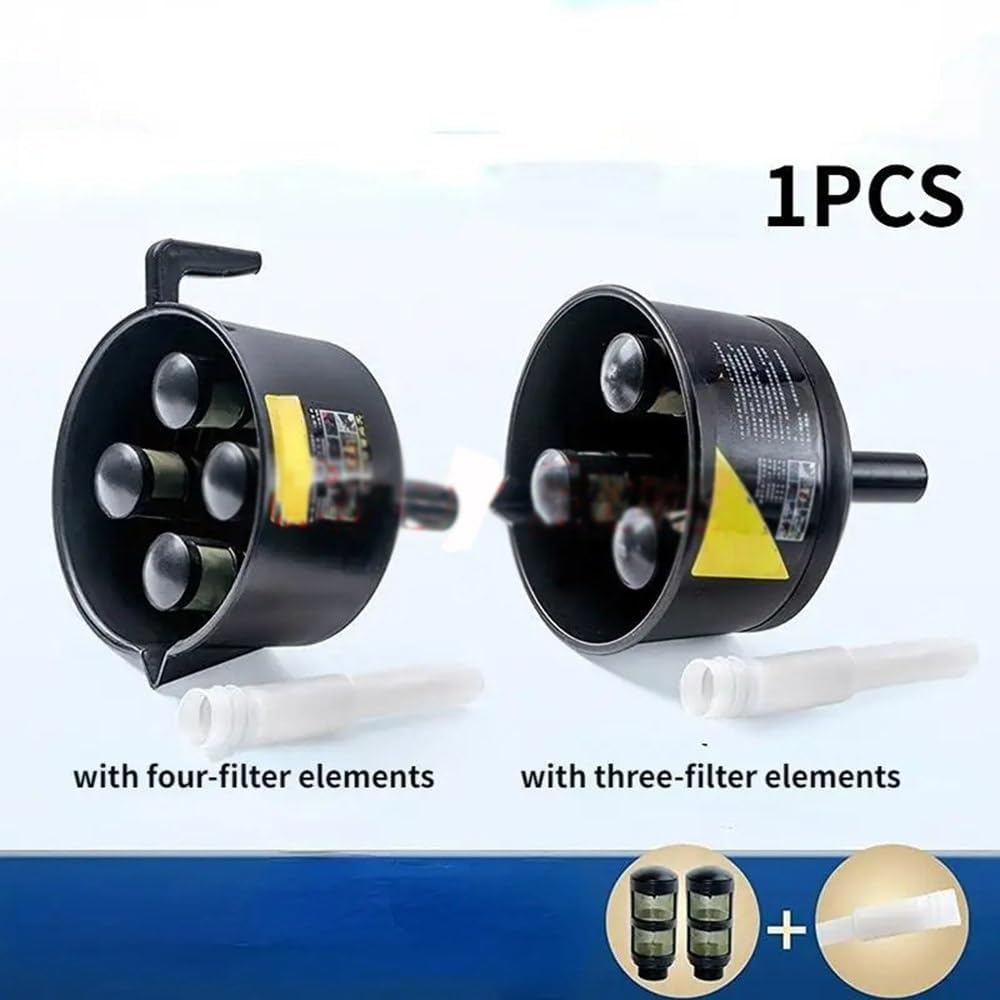 Separator, 1PC Funnel Type Oil and Water Separator with Three/Four Filter Elements Diesel Gasoline Nylon Encrypted Funnel Oiler Fuel Filter Black(B)