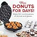 Dash Mini Donut Maker Machine for Kid-Friendly Breakfast, Snacks, Desserts & More with Non-stick Surface, Makes 7 Doughnuts - Aqua