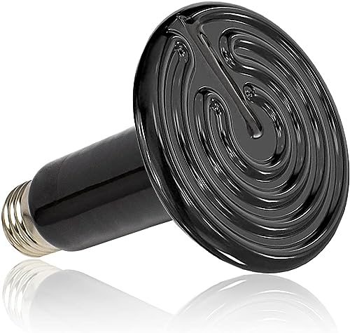 110V ペット暖房電球 爬虫類保温球 爬虫類 セラミックヒーター 爬虫類 ライト セラミックヒーターランプ 小動物 ヒーター 保温用 爬虫類・カメ・小動物用 暖房照明 加熱電球110V 長寿命 防水 爆発防止 無発光 赤外線放熱 爬虫類 セラミックヒータ
