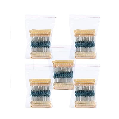 1200Pcs Resistor Kit - 1/4W 1% Precision Metal Film Resistors Assortment for...
