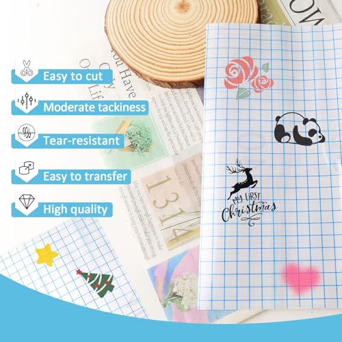 Transferfolie Plotter für Plotterfolie 30,5cm x 10m Übertragungsfolie Plotter for Cricut Silhouette Cameo Cricut Transferfolie Vinylfolie plotter für Partydekoration, Becher, Fenster und Aufkleber