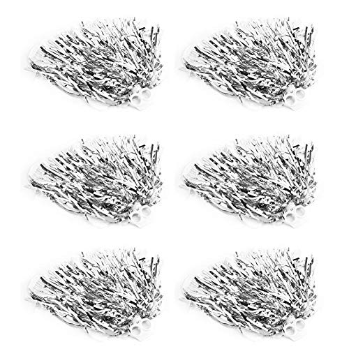Tbest Cheerleader Pom Poms 6pcs Cheerleading Poms