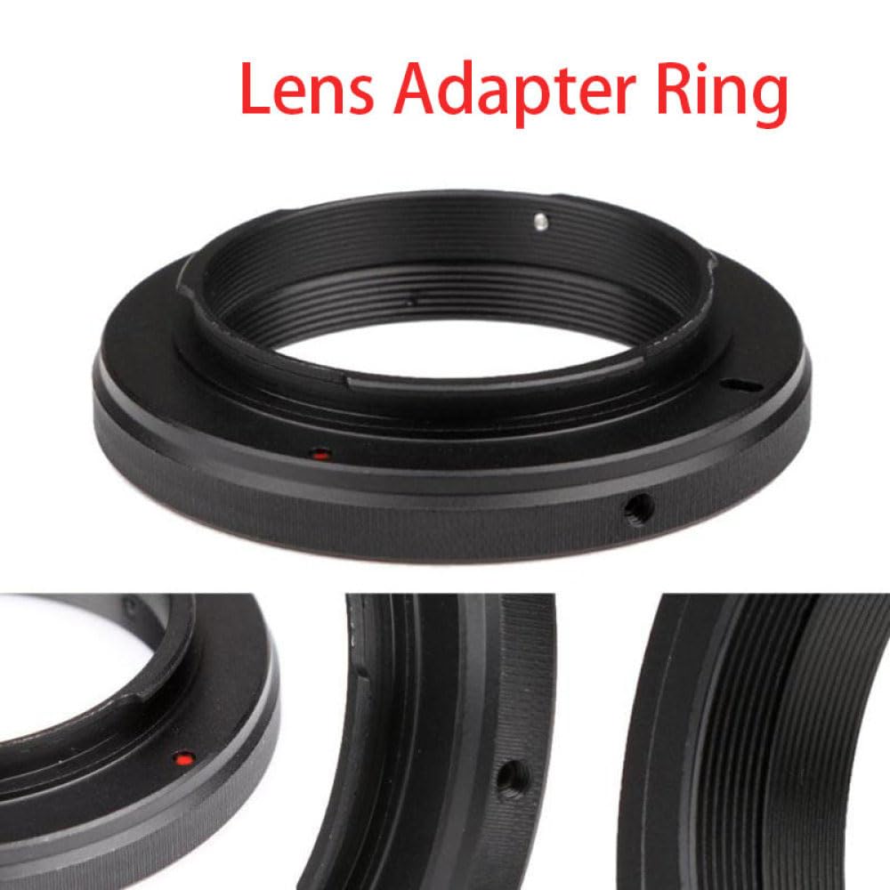 Anello adattatore universale in lega di alluminio con attacco T2 per fotocamere reflex Nikon collegate ai telescopi (M42 x 0,75 passo)