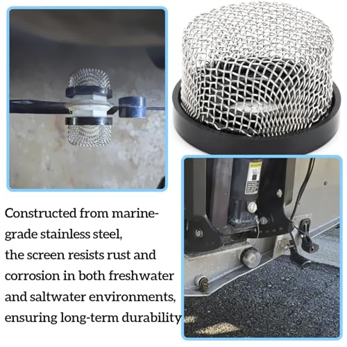 Image of Stainless Intake Screen Compatible with Livewell Aerator Pump 2 Pack