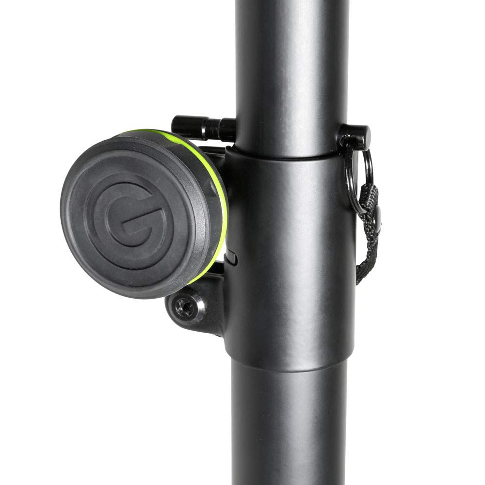 Gravity SP 5111 B - Supporto corto per casse da 35 mm, Alluminio Nero