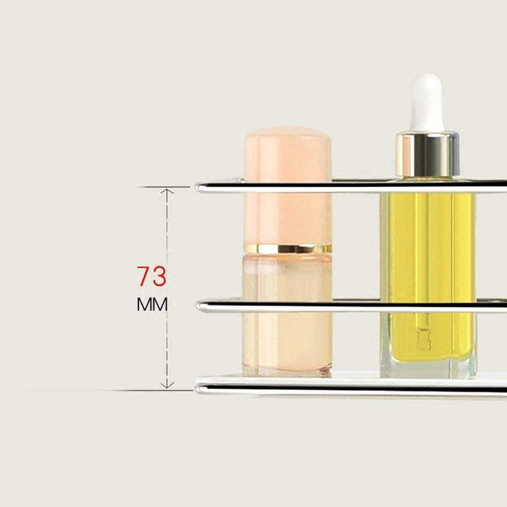 Estantes de baño exquisitos Bastidores de baño, Estante de Esquina de Ducha Colgante de Pared de baño Almacenamiento Doble Baño de Ducha de baño de Acero Inoxidable