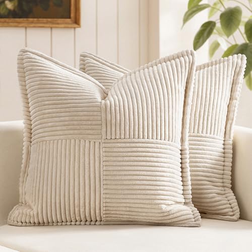 MIULEE Decorative Throw Pillow Covers for Couch Bed...