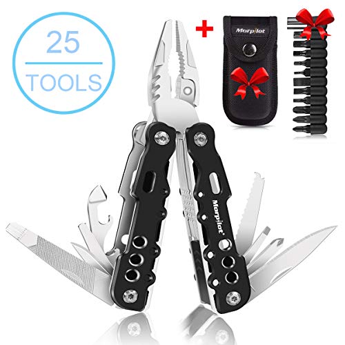 Multi Tool, 25 in 1 Multitool Pliers Stainless Steel Folding Pocket Knife Plier