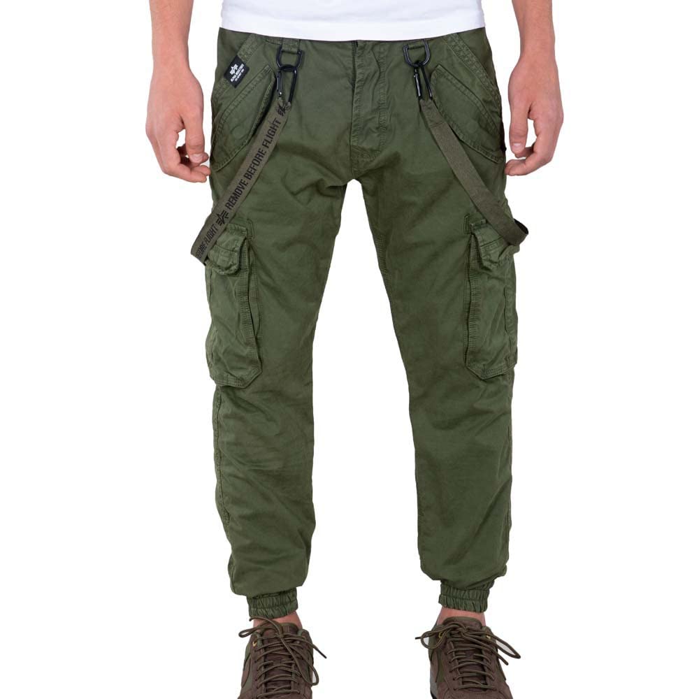 Alpha Industries Utility Pant Uomo Pantaloni Casual Dark Olive - 4