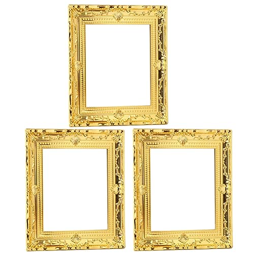 Totority 3 Stück Puppenhaus-Rahmen Mini-Puppenhaus Kleinkindzubehör...