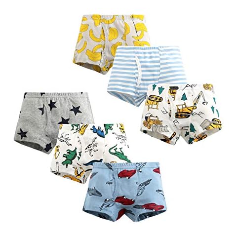 LeQeZe Boys Dinosaur Cotton Underpants Pack Cover