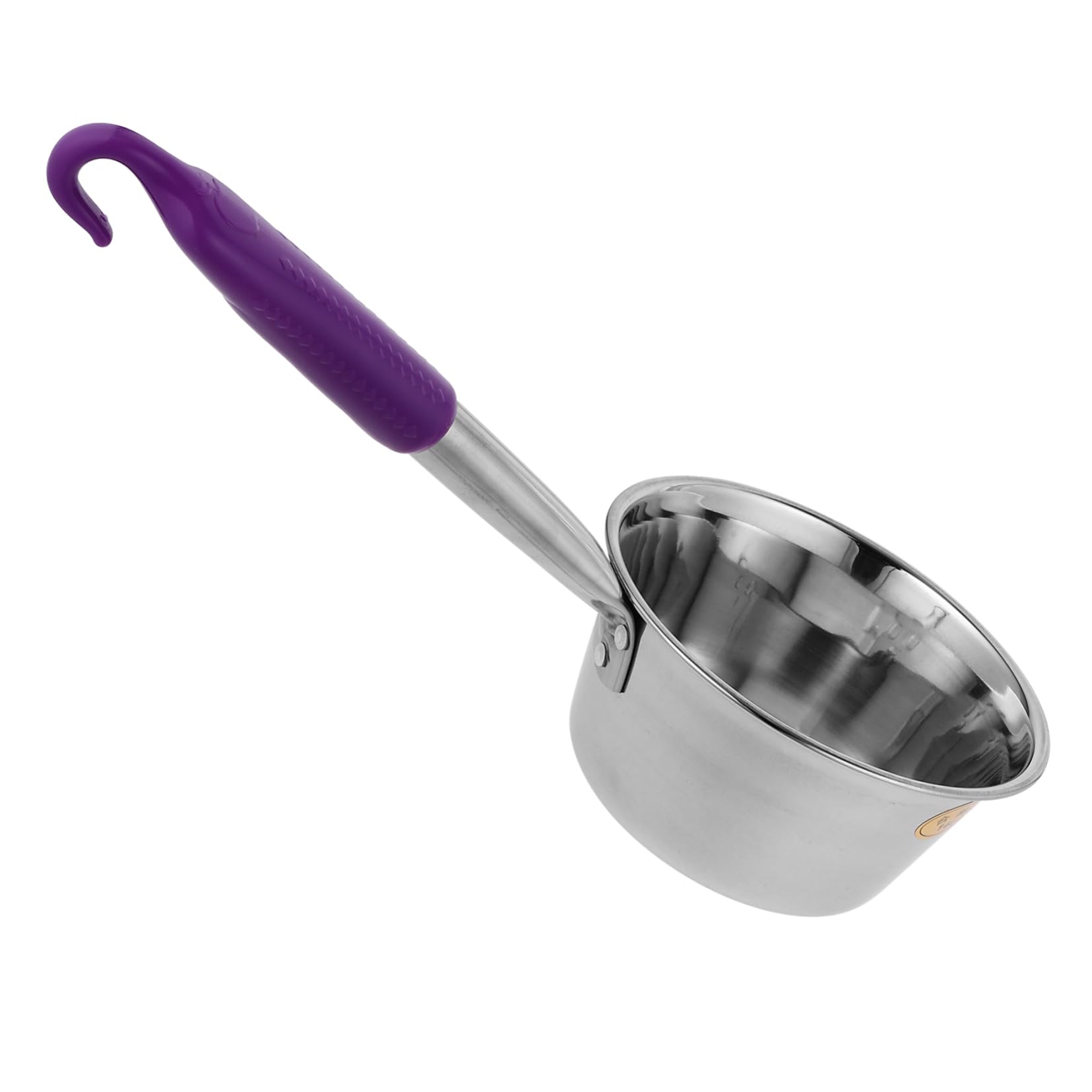 OFFSCH Stainless Steel Water Scoop with Hook Portable Practical Ladle for Camping Hiking Outdoor Use Long Handle Easy to Clean Kitchen Accessory for Barbecues