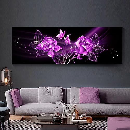 Affiche fleurs d'or KEBIA peinture moderne pour créer une ambiance zen dans votre salon
