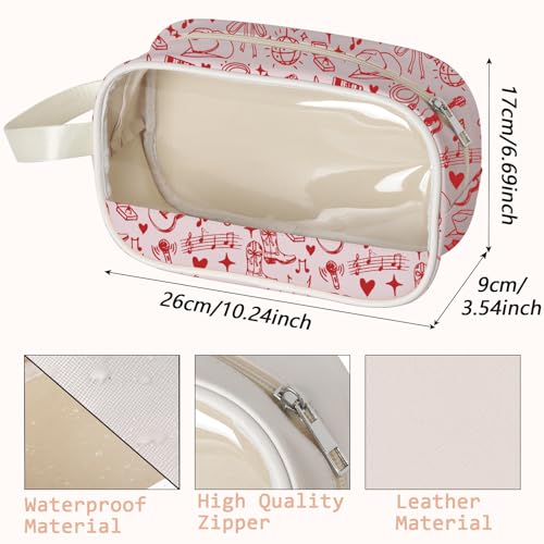 WCGXKO Nash Bash Clear Makeup Bag Nashville Bachelorette Gift Nashville Trip Gift for Besties (Nash Cbag)2