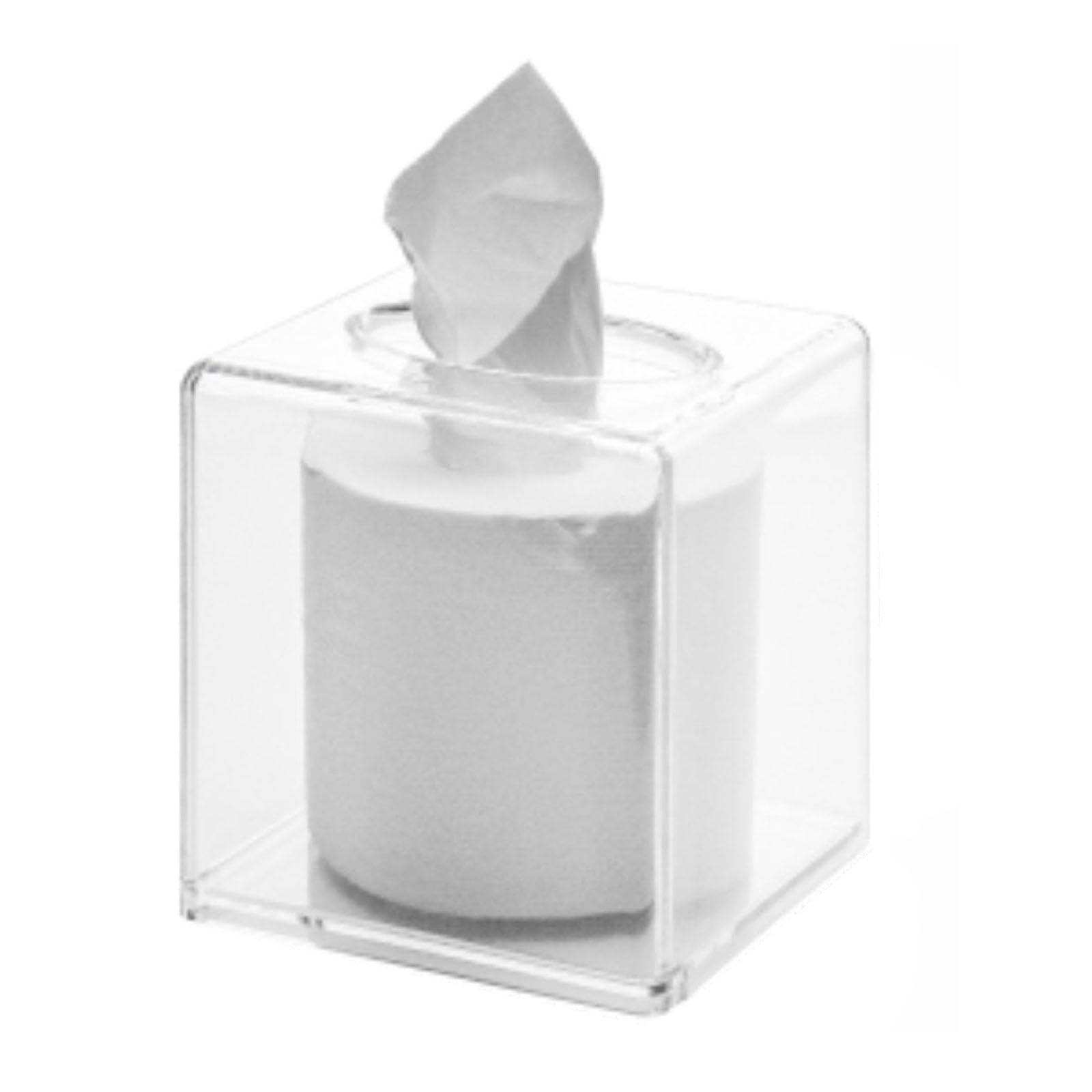 Kalttoy Multipurpose Clear Sturdy Acrylic Tissue Container Fit Most Tissue Sizes Complements Any Interior Styles Daily Use Modern Styles Box