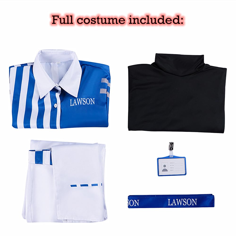 Charous Game Identity - Cosplay Lawson Manor Convenience Store Salesperson Costume Uniform Set Used For Perform Cosplay