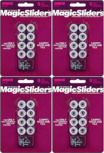 Magic Sliders 08200 Screw-On Floor Slide 3/4 Round Pack of 4