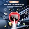 Smart Car Air Fresheners AI Robot Automatic Auto Sleep/Wake Up Diffusers for Essential Oils Diffuser Accessories Perfume Aromatherapy Spray Decor (Black, 11 CM) #3