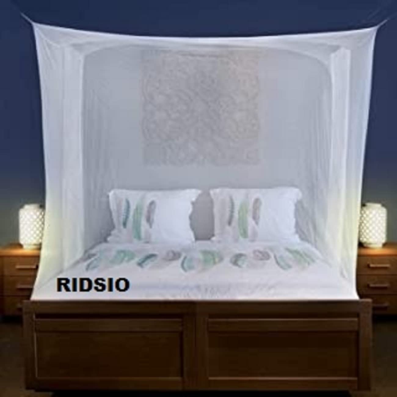 RIDSIO Polycotton Mosquito Net for Bed (7x7ft. for Double Bed, White) (B0BQGGWC56) Amazon Price History, Amazon Price Tracker