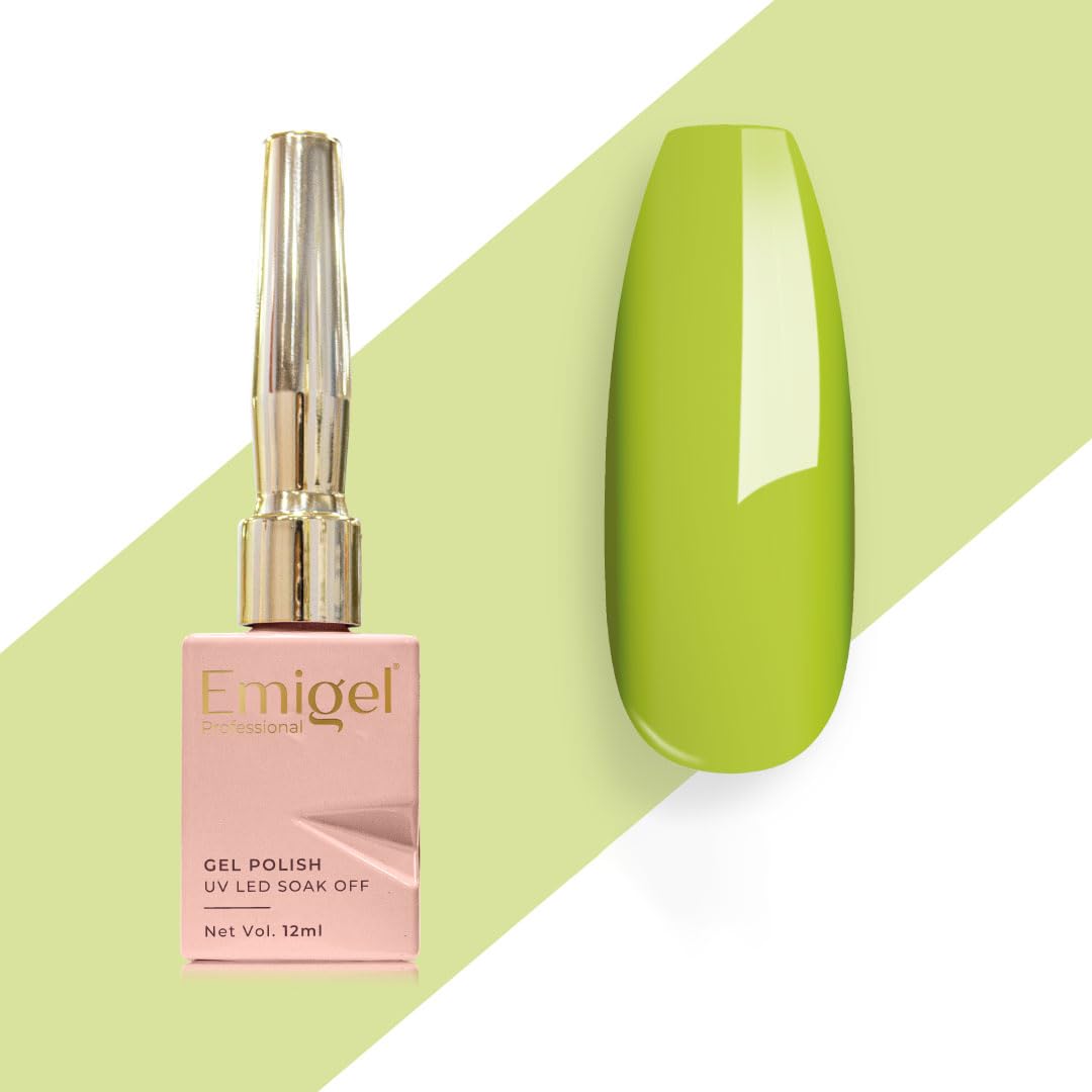 Emigel Professional UV Gel Polish CKY GREEN- E053 | Cured With UV LED Lamp | Super Glossy Finish |Quick Drying Nail Polish (12ml) (CKY GREEN, 12 ml)-picture-17