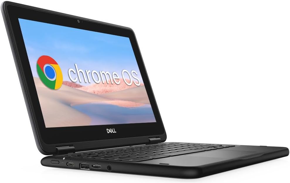 Dell Chromebook 11 3100 2-in-1 11.6" Touchscreen Laptop Computer, Celeron N4000, 4 GB RAM, 32 GB eMMC, Type-C, Chrome OS (Renewed)