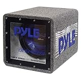 Pyle Bandpass Enclosure Car Subwoofer Speaker - 500 Watt High Power Car Audio Sound Component Speaker System w/ 10-inch Subwoofer, 2' Aluminum Voice Coil, 4 Ohm, Ported Enclosure System - Pyle PLQB10