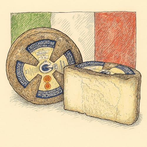 『Castelmagno: Der legendäre Alpenkäse mit Bröckeltextur, Geschichte und DOP-Siegel』のカバーアート