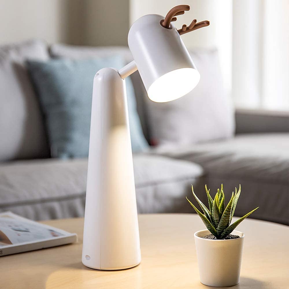 Lampka na Biurko Lampka Biurkowa Lampa Biurkowa Śliczny Kształt Badania Lampa Biurkowa Zasilana Przez Port USB Lampa Stołowa Biurowa Lampka Do Czytania Sypialnia Domowa Dormitorium Ochrona Oczu Lampa