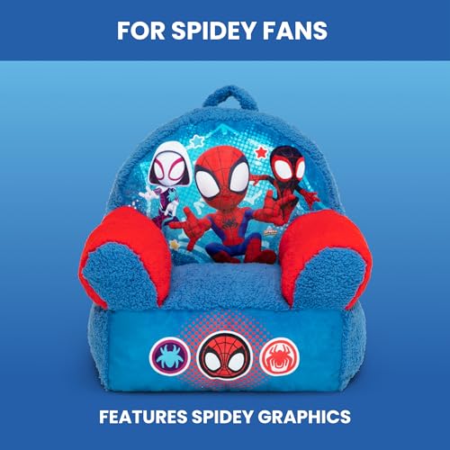 Delta Children - Spidey and His Amazing Friends Cozee Buddy Kids Chair, Blue - image 4