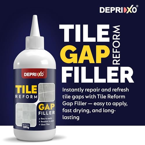 Image of Tiles Gap Filler Waterproof Sealant | White Cement Grout Paste Tube for Tiles & Walls | Crack Repair Putty for Kitchen & Bathroom by UNIDSC (Tile Gap Filler, 560 ml)