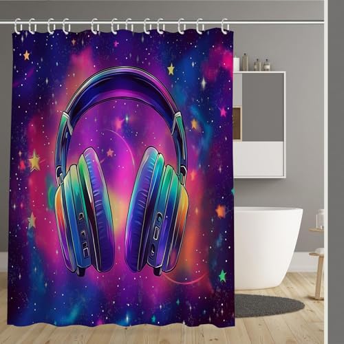 Rideau de douche anti-collement 180x180 cm imperméable et lesté