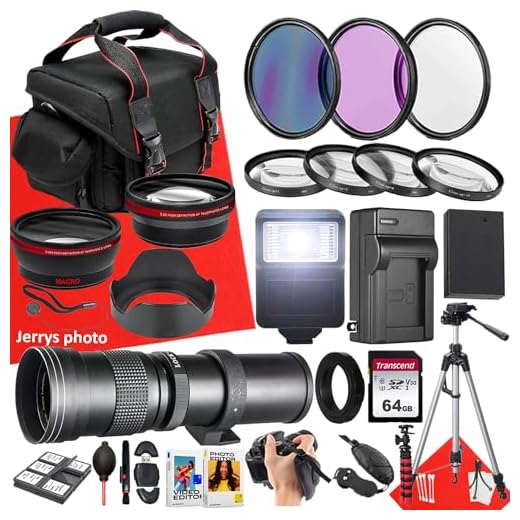 Canon EOS 49mm Accessory Bundle with Telephoto Lens