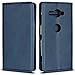 Produktbild Copmob Sony Xperia XZ2 Compact hülle,Premium Flip Leder Geldbörse mit weichem TPU-Shock Absorption,[3 Kartensteckplatz][Ständerfunktion][Magnetschnalle] - Blau