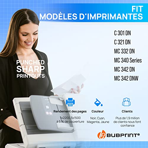 Toner compatible OKI C301 C321 avec couleurs intenses et durables