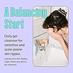 Bubble Skincare Fresh Start Gel Cleanser - Gentle Exfoliating Face Wash for Oily Skin - Formulated with Aloe Vera Juice + Caffeine to Protect and Soothe Complexion (50ml) - Image 3