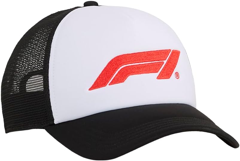 Mens F1 Trucker Cap Casual - White