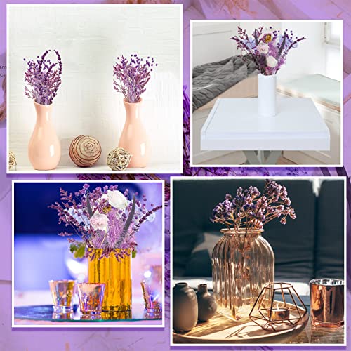 Flores secas moradas para manualidades y decoración 2 cajas miniatura 6