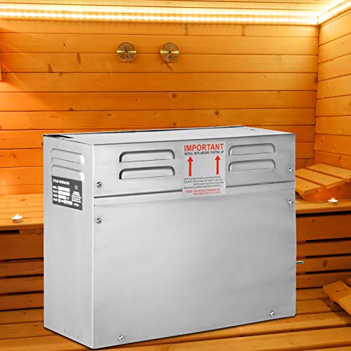 Happybuy Dampfgenerator 6KW Dampfduschen 220V- 240V Sauna Dampfgenerator mit programmierbarer Steuerung für zu Hause SPA Badezimmer Hoteldusche Dampf (Controller enthält keine Batterie)-9