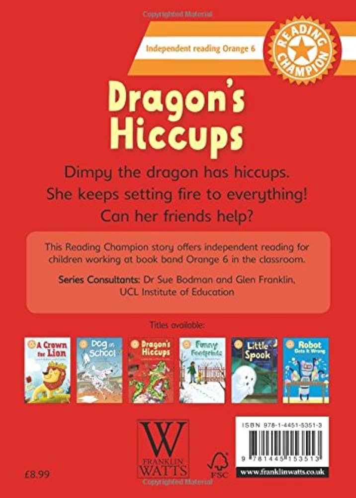 洋書 READING CHAMPION independent reading Amazon.com: Dragon Hiccups: Independent Reading Orange 6