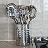 VIKING Stainless Steel Mixing Bowl Set, 10 piece, Includes Airtight Lids, Dishwasher Safe & Hammered Stainless Steel Utensil Holder