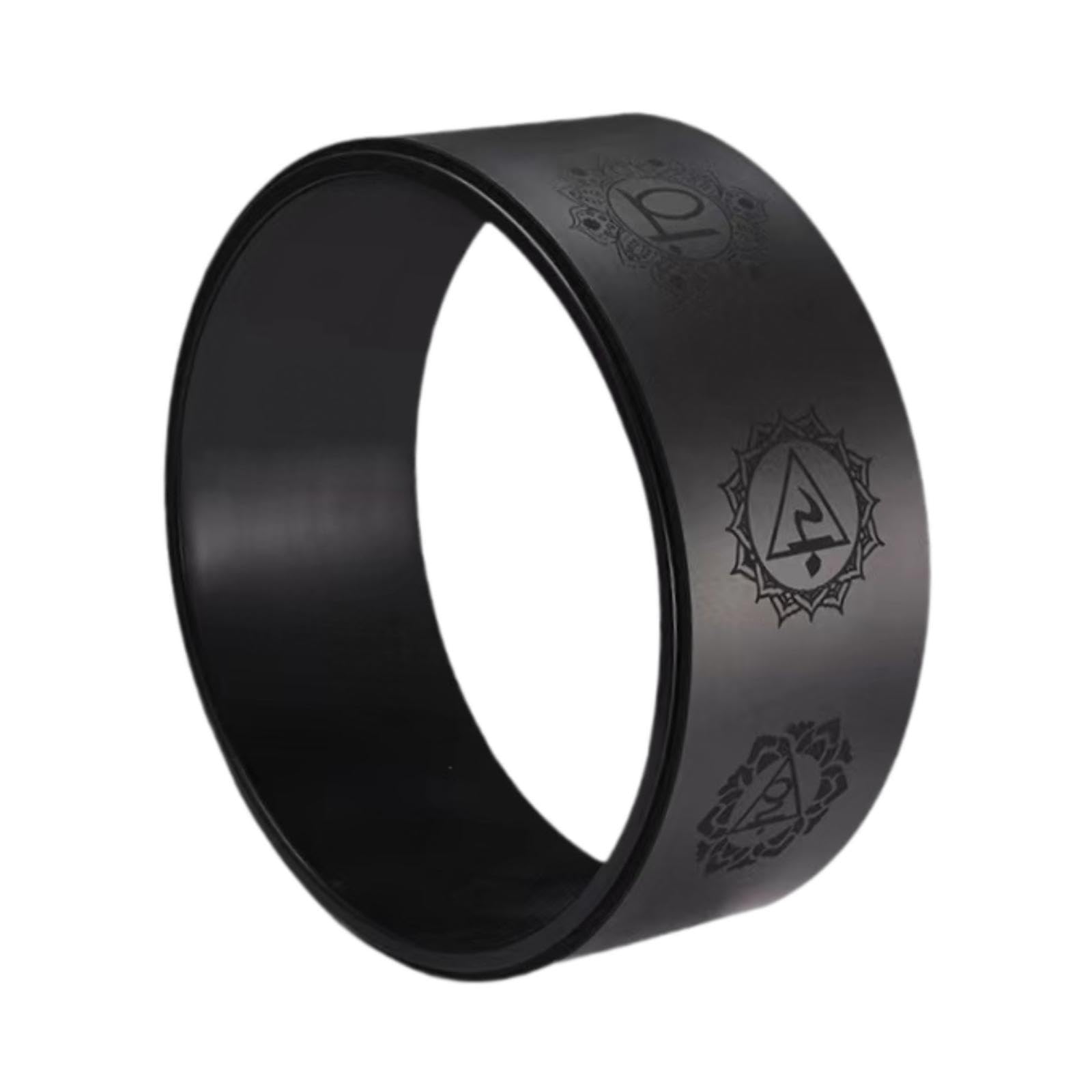 Meadawgs®Yoga Wheel Yoga Prop 31 cm Yoga Equipment Stretching Pilates Tool Back Wheel Black|Sporting Goods|Fitness, Running & Yoga|Yoga & Pilates|Yoga Props-image-20